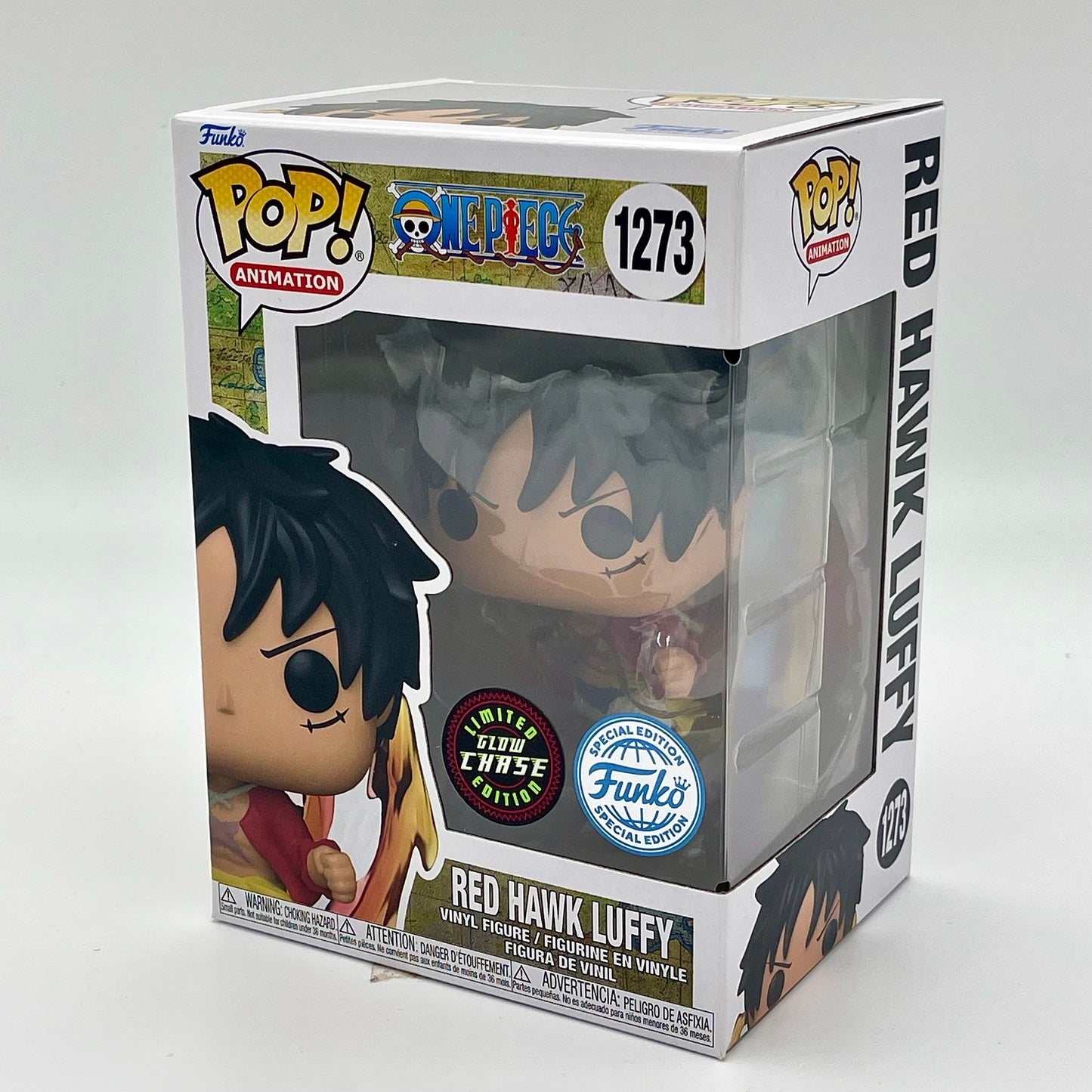 Funko Pop Red Hawk Luffy #1273 Glow Chase Special Edition