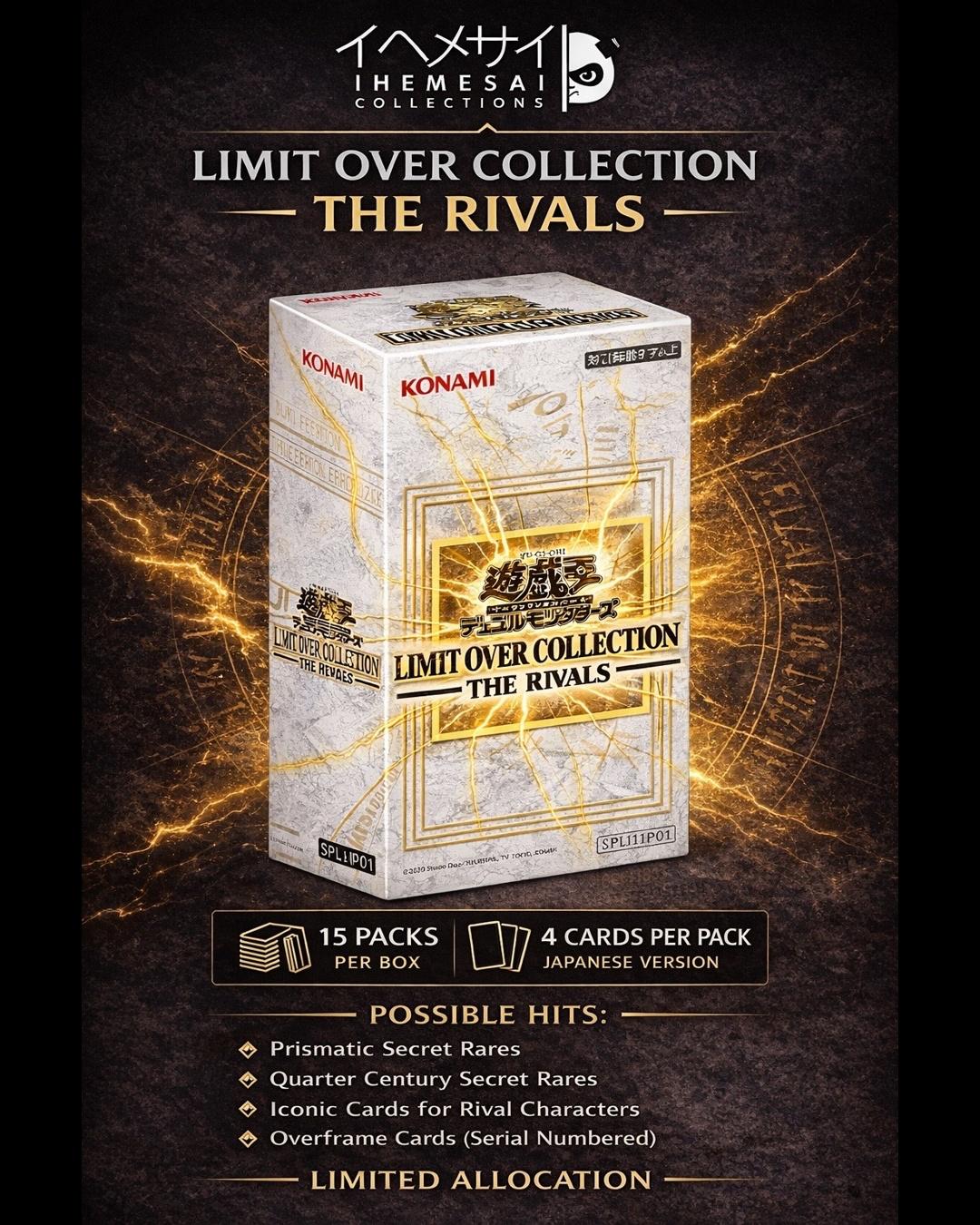 Yu-Gi-Oh! Limit Over Collection Heroes & Rivals (Japanese Version) – Pre-Order | Limited Allocation