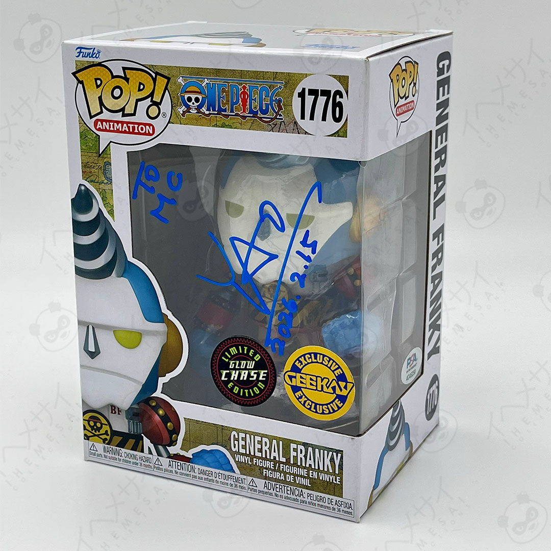 Signed Funko Pop General Franky One Piece Chase
