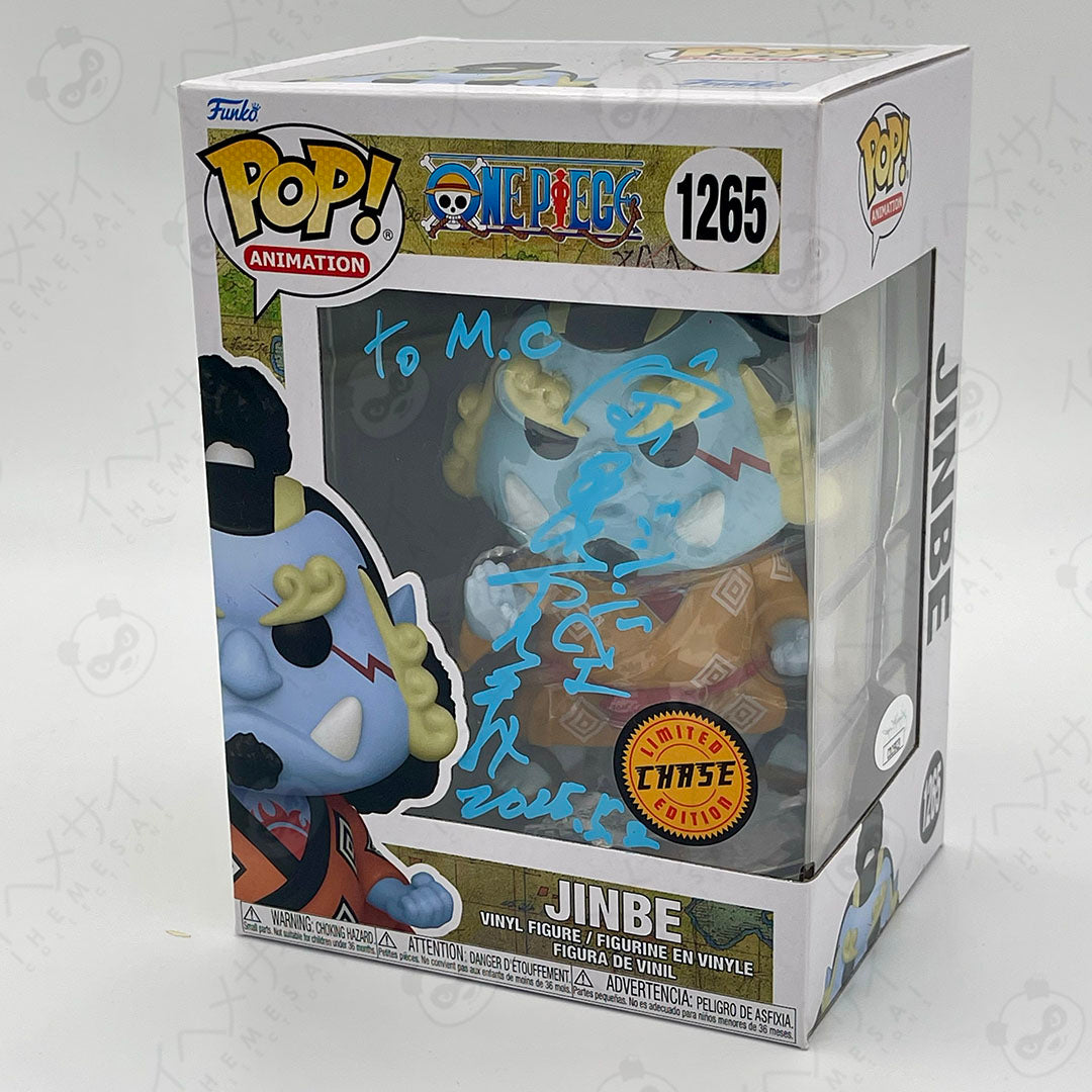 Funko Pop Jinbe #1265 One Piece Chase Limited Edition Signed JVA JSA Certified