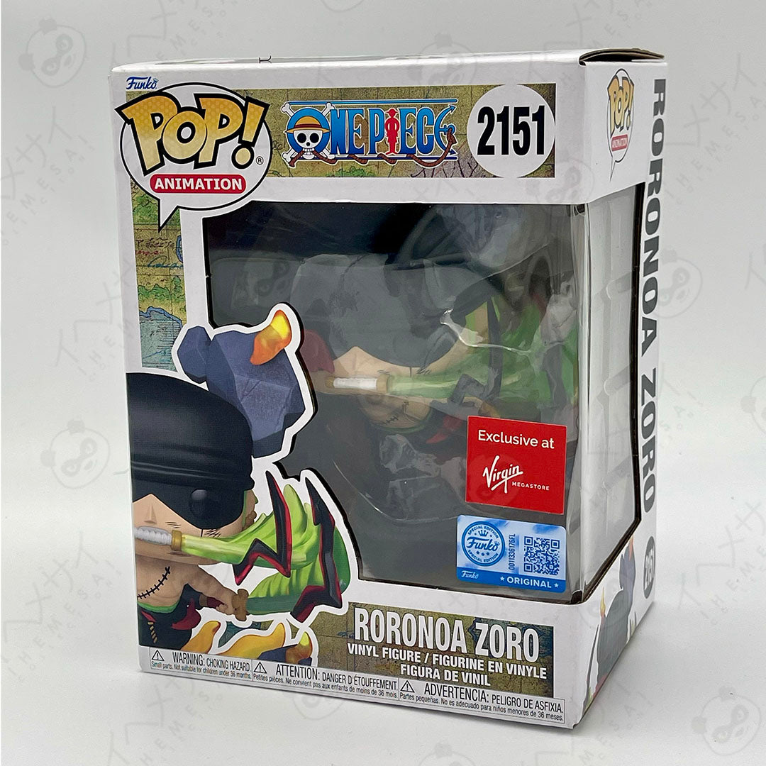 Funko Pop Roronoa Zoro #2151 One Piece Virgin Megastore Exclusive Vinyl Figure