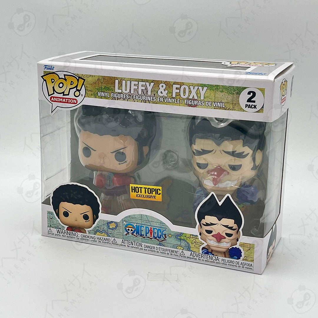 Funko Pop Luffy & Foxy 2-Pack One Piece Hot Topic Exclusive Vinyl Figures