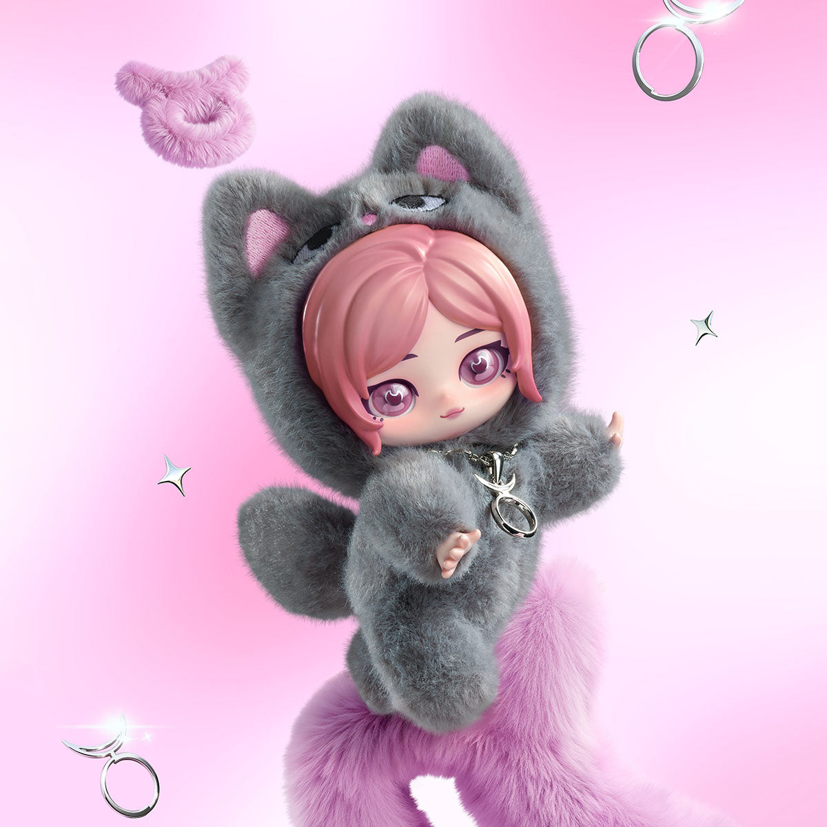 aespa Fluffy Club Series Vinyl Plush Doll Pendant - PRE-ORDER