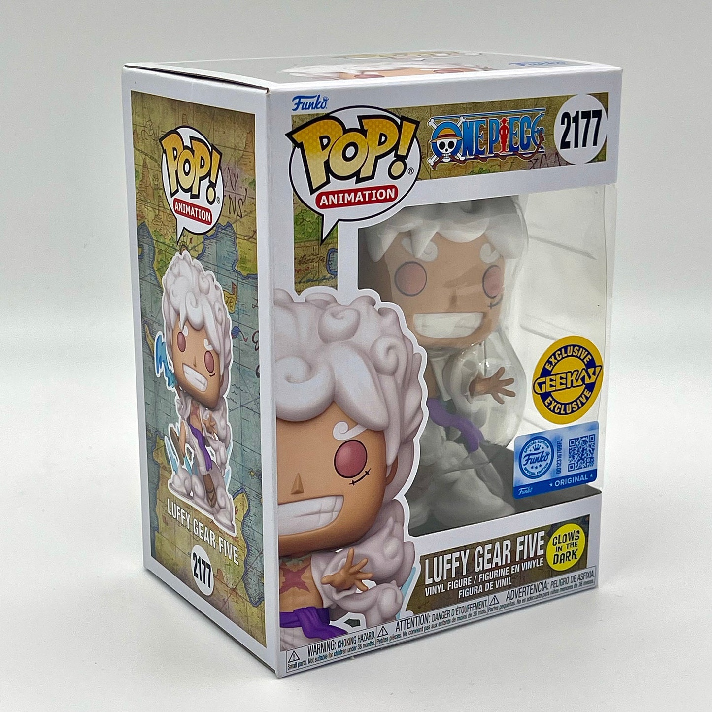 Funko Pop Luffy Gear Five #2177 Glow in the Dark Geekay Exclusive