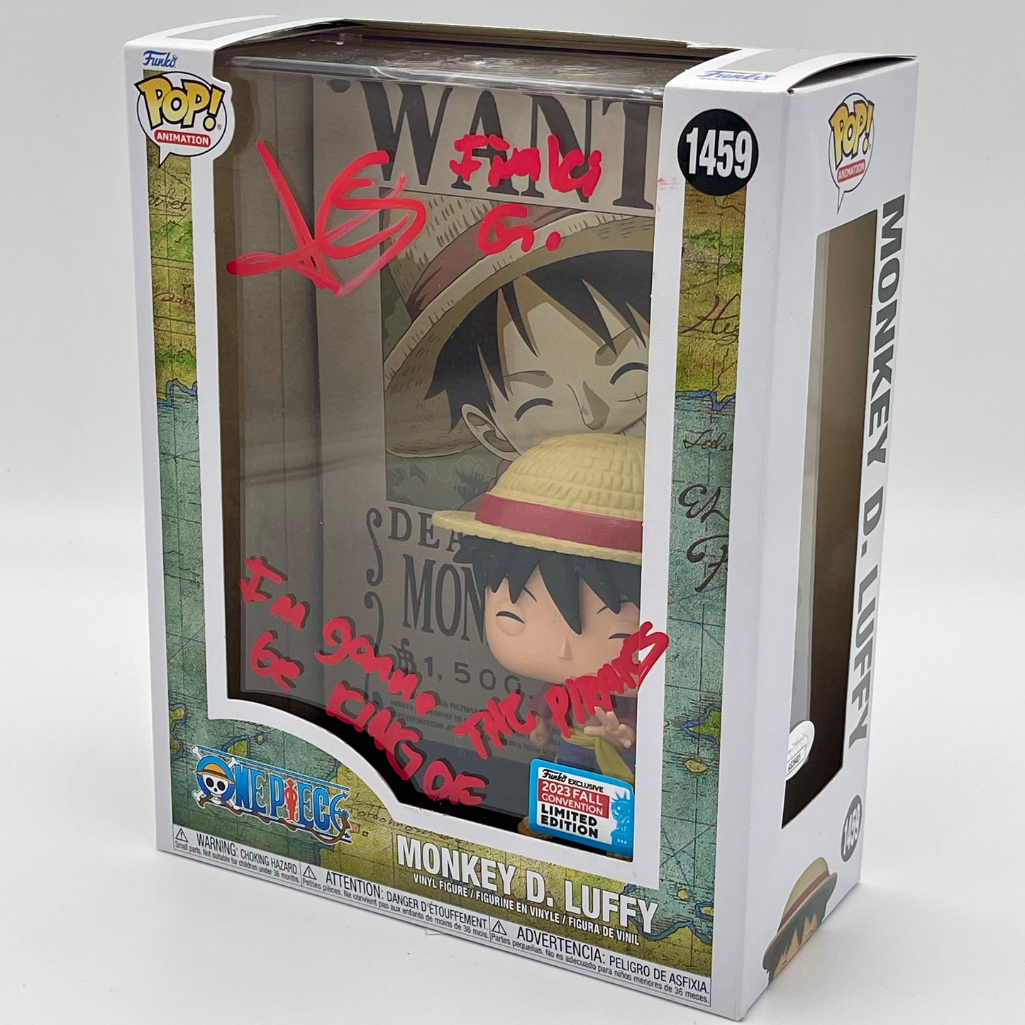 Funko Pop Monkey D. Luffy #1459 Signed by Iñaki Godoy One Piece