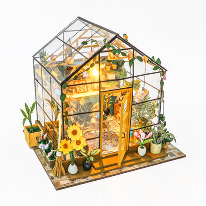 Sunshine Flower House PC2306 DIY Miniature Greenhouse Kit