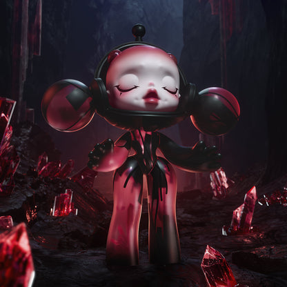 MEGA α SKULLPANDA 400% Red Crystal