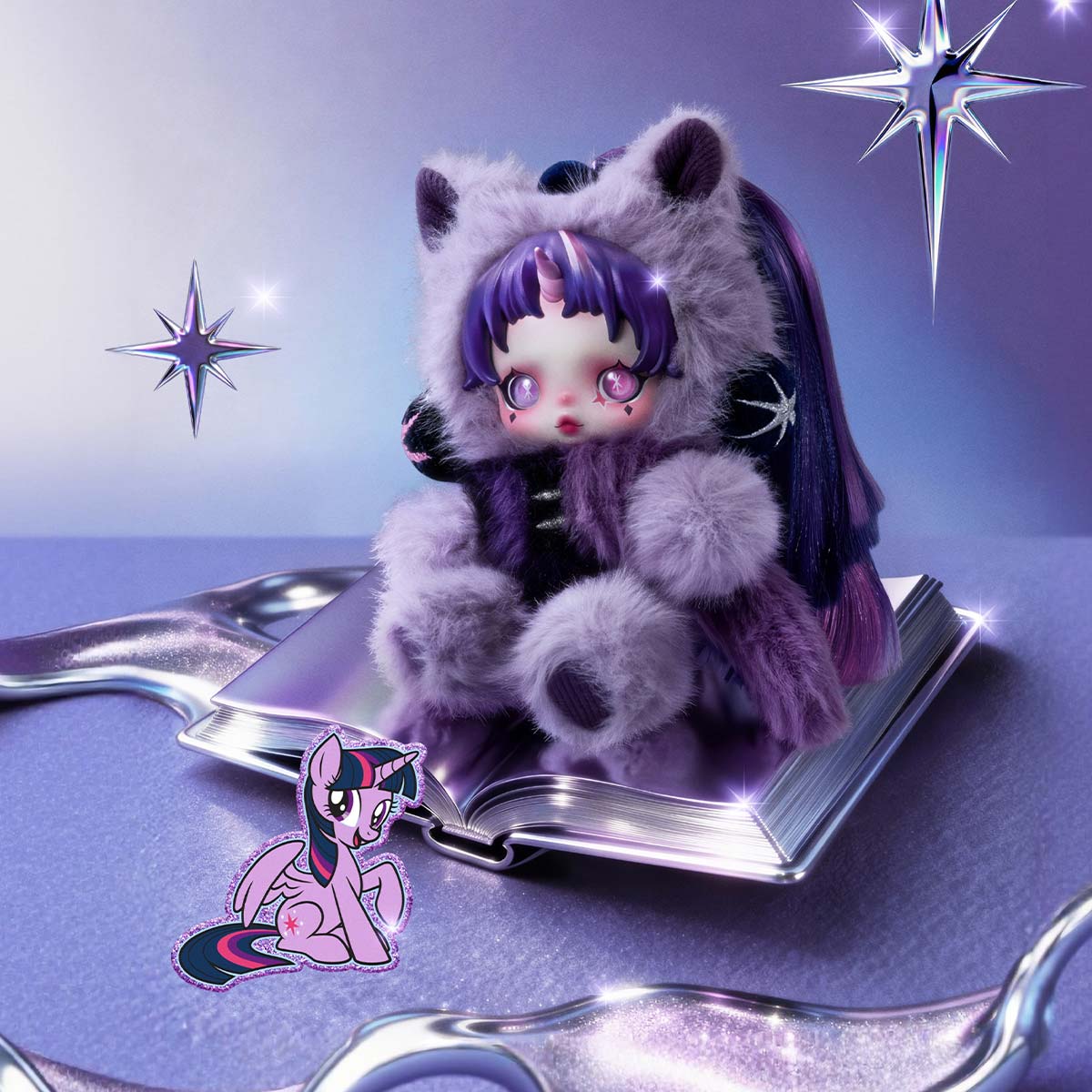 SKULLPANDA x My Little Pony Series Plush Doll Pendant