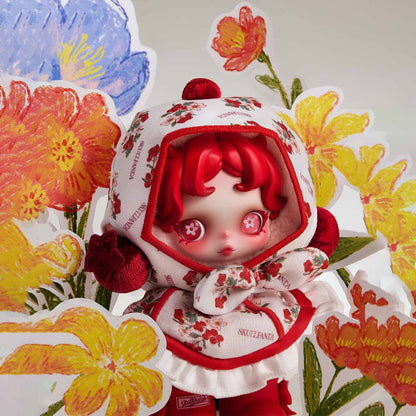 SKULLPANDA Amid Flowers Plush Doll Pendant