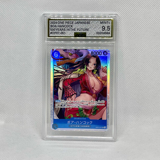 One Piece Card Game Boa Hancock OP07-051 500 Years in the Future ACS Mint+ 9.5 Japanese Graded Card