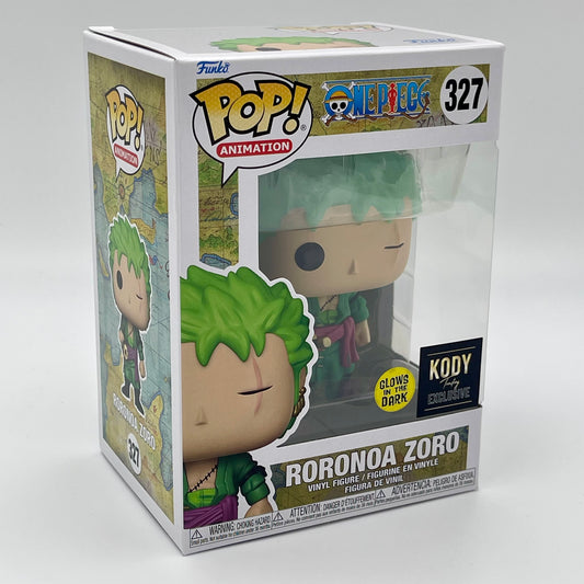 Funko Pop Roronoa Zoro #327 One Piece Glow in the Dark Kody Exclusive