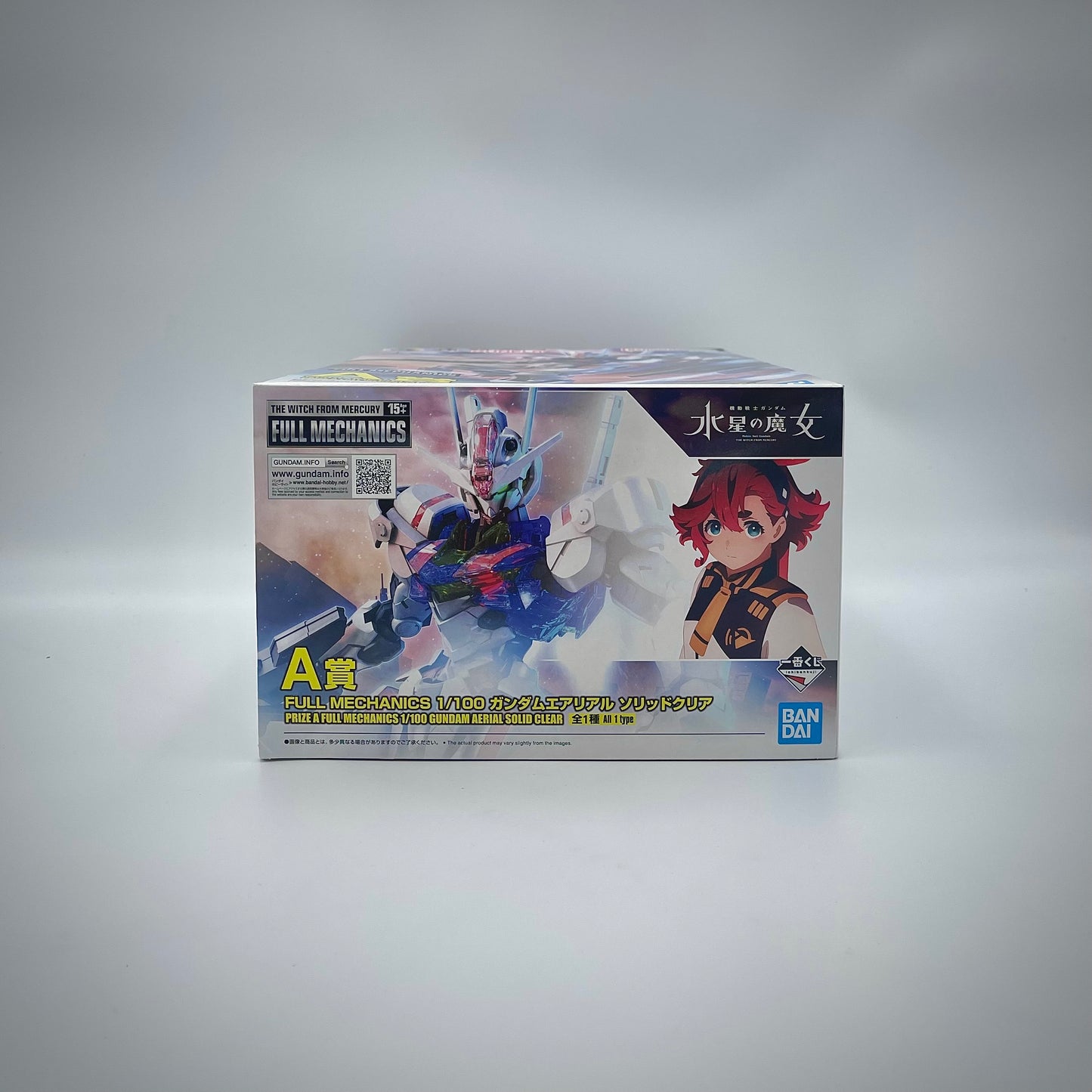 Bandai Ichiban Kuji A Prize FULL MECHANICS 1/100 Gundam Aerial Solid Clear