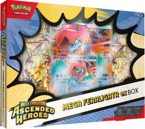 Pokémon TCG Mega Feraligatr ex Box (Ascended Heroes)