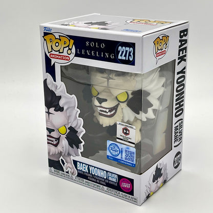 Funko Pop! Baek Yoonho (Silver Mane) Flocked Chase #2273 Solo Leveling Chalice Collectibles Pre-Release Exclusive