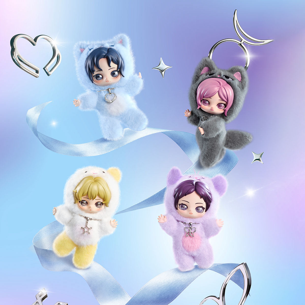 aespa Fluffy Club Series Vinyl Plush Doll Pendant - PRE-ORDER