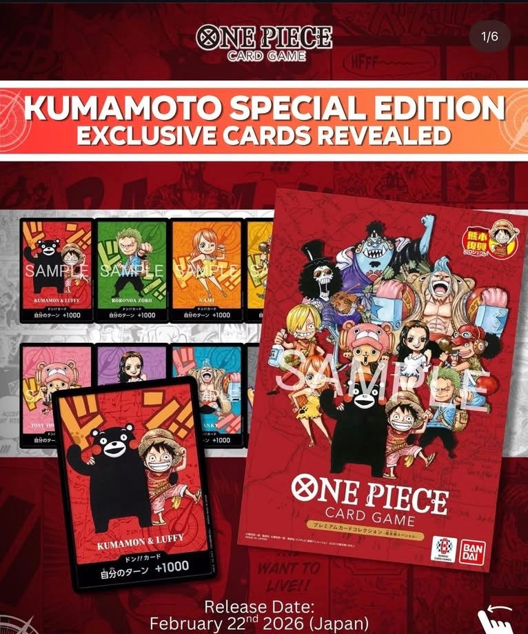 KUMAMOTO SPECIAL EDITION - One Piece Cards