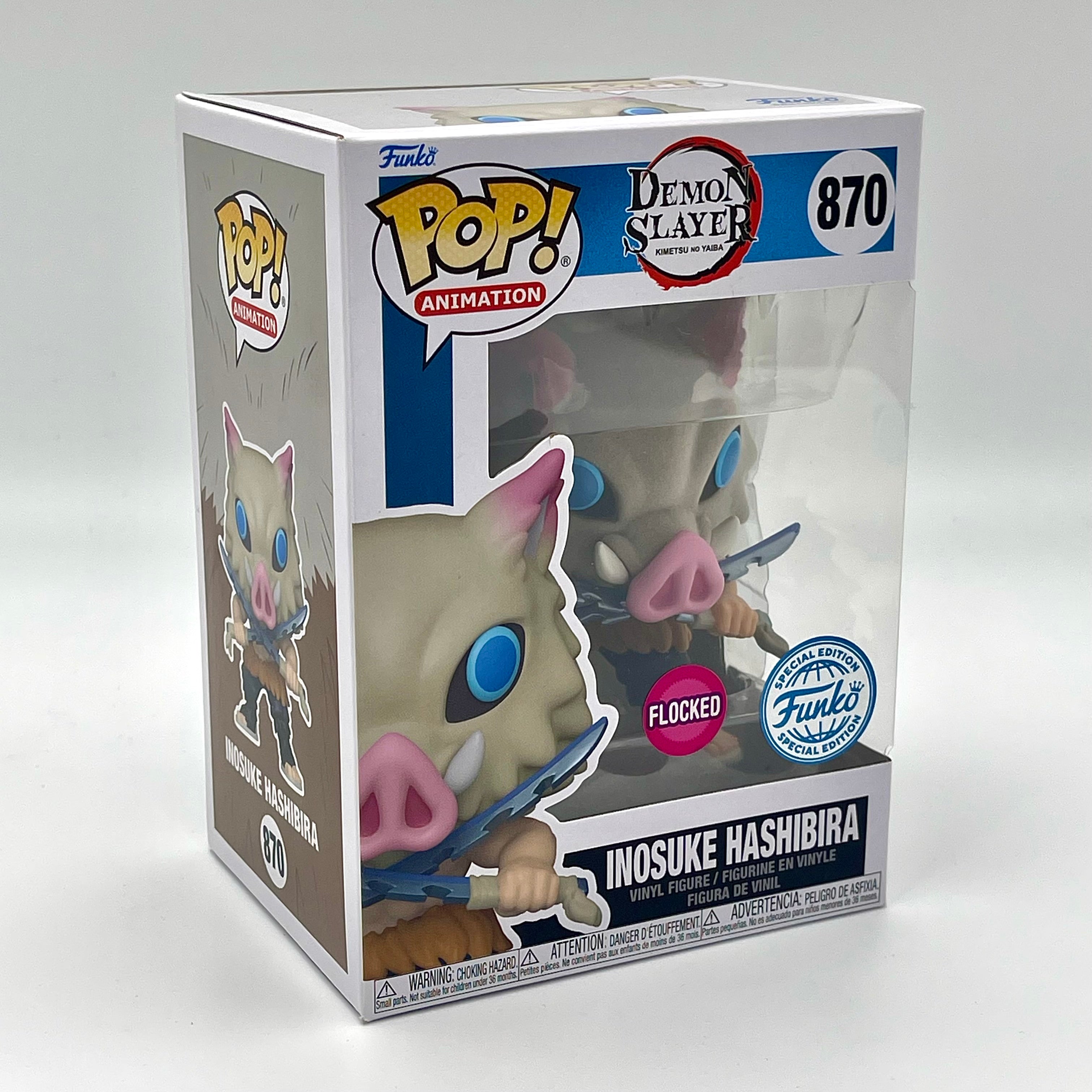 Funko Pop Inosuke Hashibira #870 Flocked Special Edition – Ihemesai ...