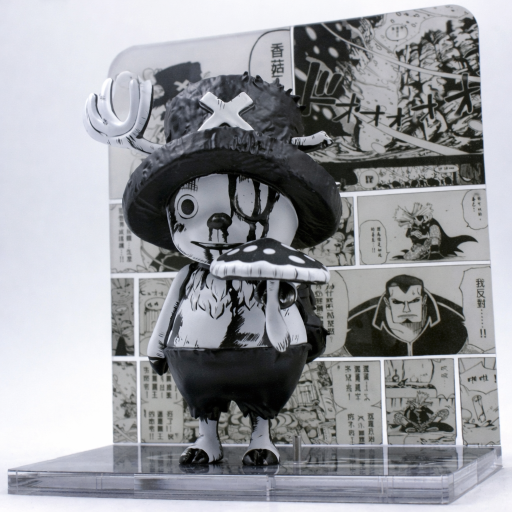 XOXO Studio Tony Tony Chopper Black & White Comic Poisonous Mushroom Resin Figure