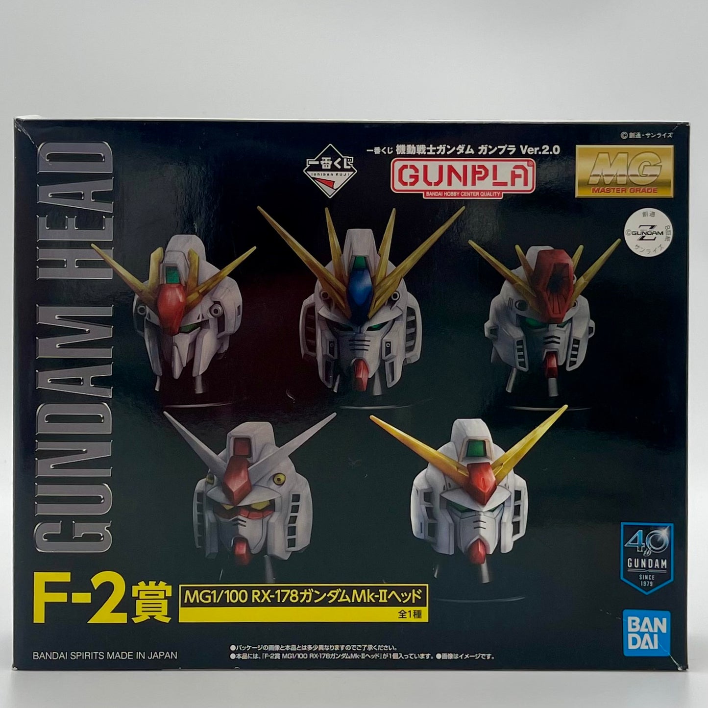 Bandai Gundam Head Collection MG Style RX-78-2 Display Model Kit (F-1 to F-5 Variants)
