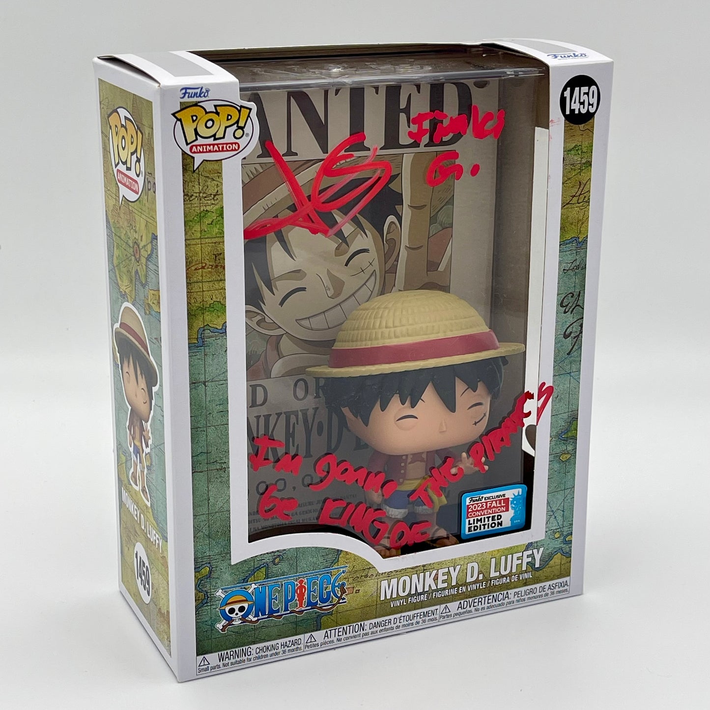 Funko Pop Monkey D. Luffy #1459 Signed by Iñaki Godoy One Piece