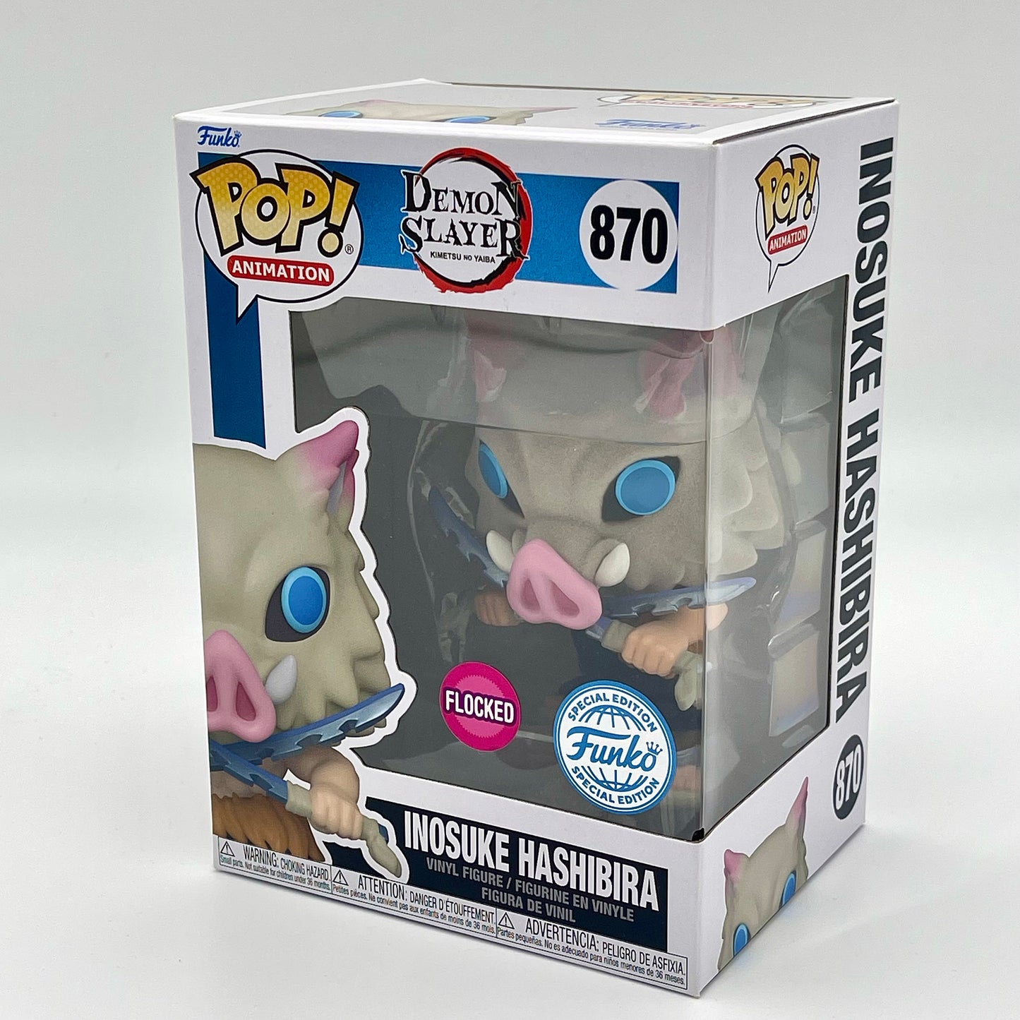 Funko Pop Inosuke Hashibira #870 Flocked Special Edition