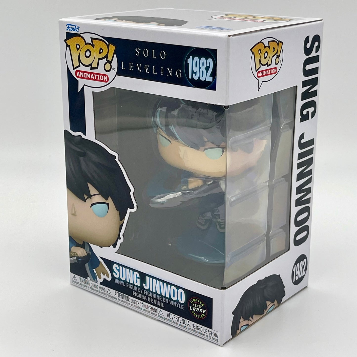 Funko Pop Sung Jinwoo #1982 Solo Leveling Glow Chase