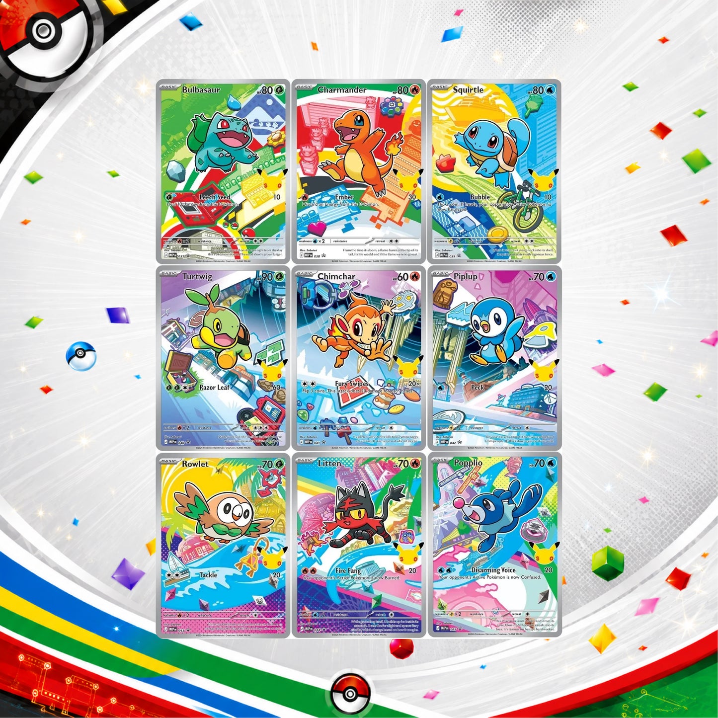 Pokémon 30th Celebration Promo Collection Simplified Chinese