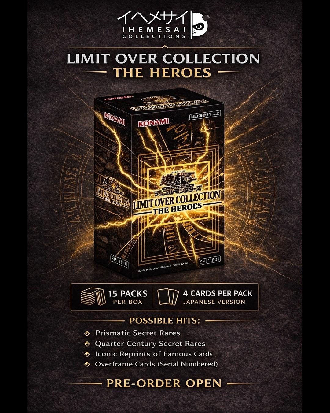 Yu-Gi-Oh! Limit Over Collection Heroes & Rivals (Japanese Version) – Pre-Order | Limited Allocation