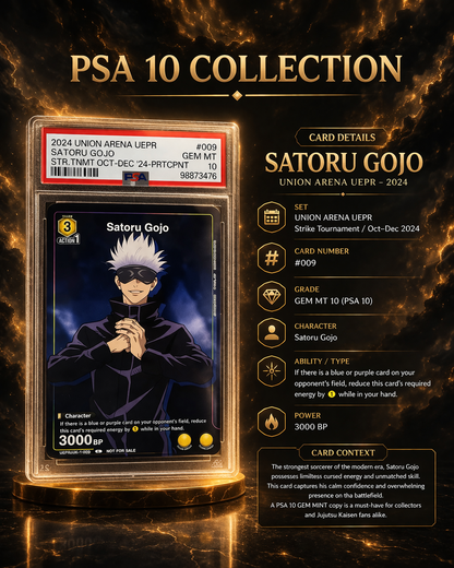 Union Arena PSA 10 GEM MT Slabs Collection (Bleach / Jujutsu Kaisen / Code Geass)