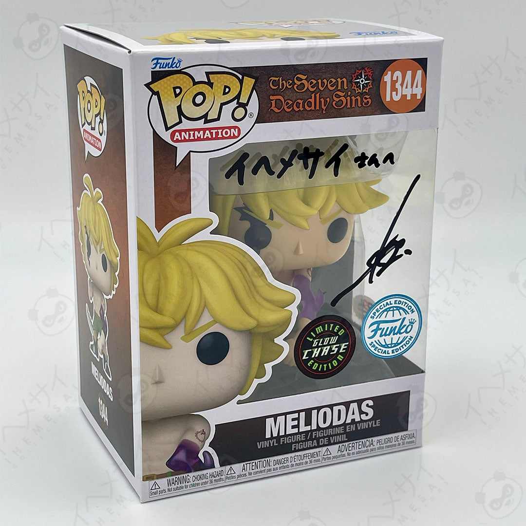 Funko Pop Meliodas Signed Seven Deadly Sins PSA Authenticated Vinyl Figure