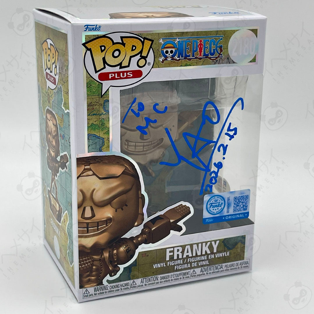 Signed Funko Pop Franky One Piece Bronze