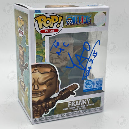 Signed Funko Pop Franky One Piece Bronze