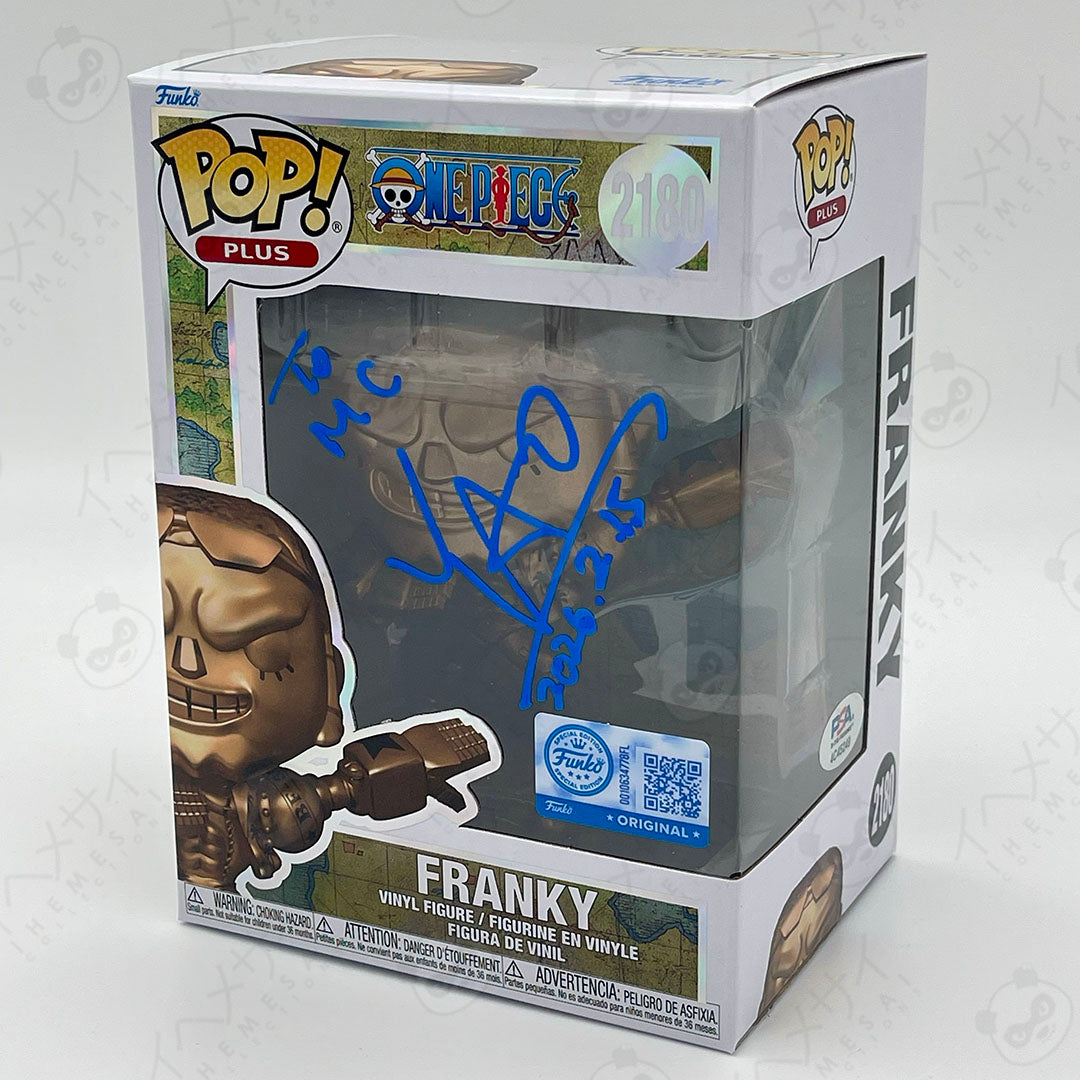 Signed Funko Pop Franky One Piece Bronze