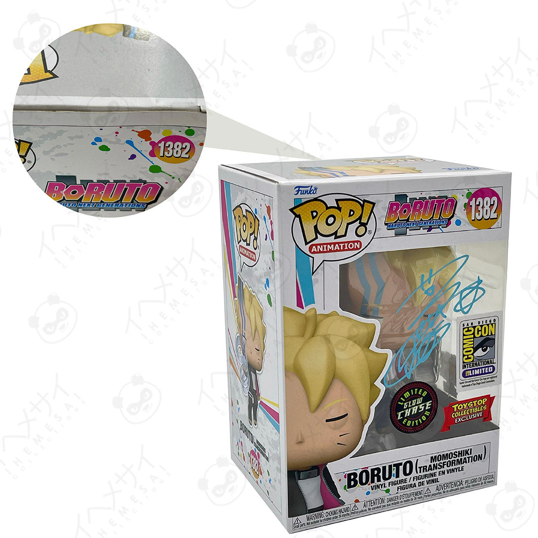 Signed Funko Pop Boruto Momoshiki Chase SDCC