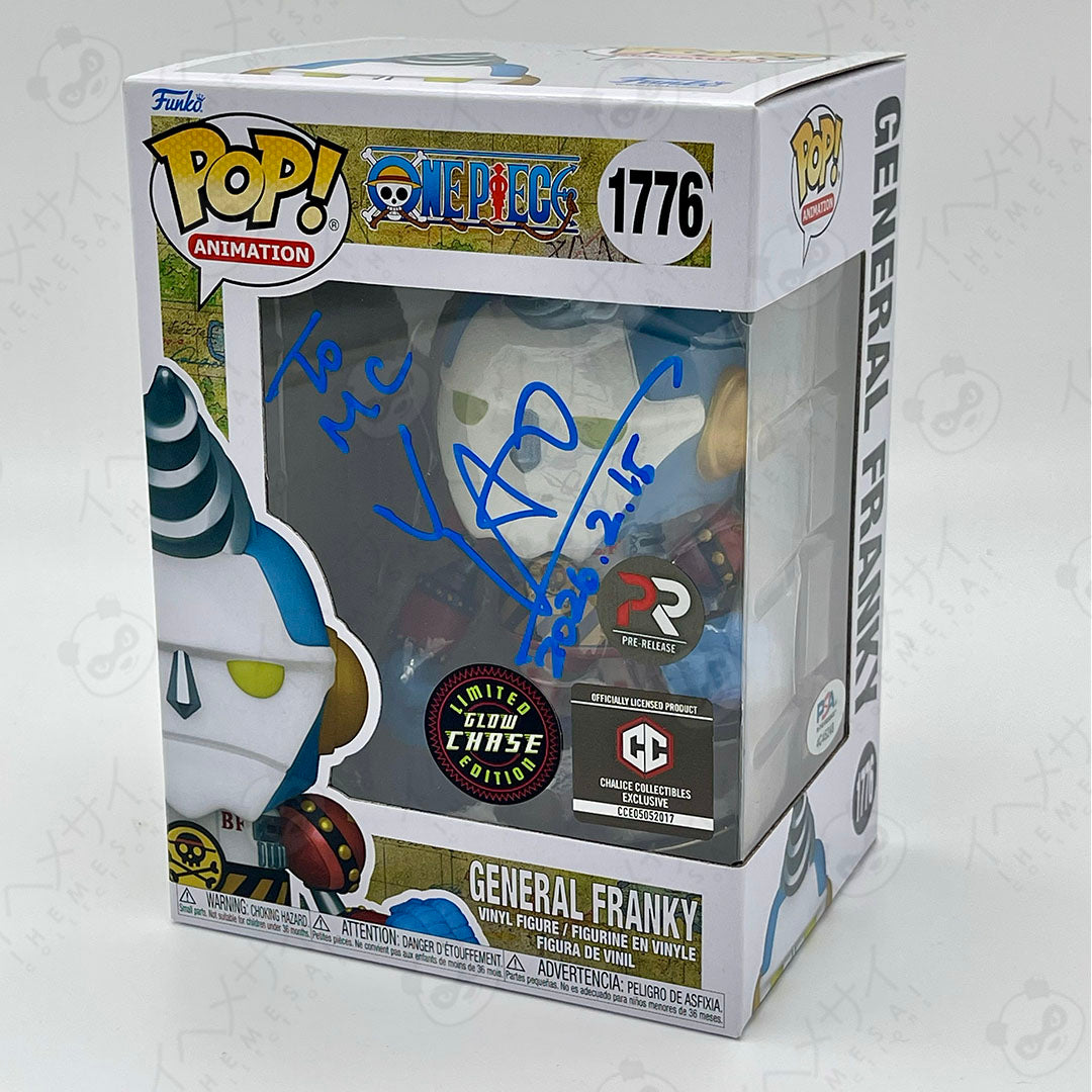 Signed Funko Pop General Franky One Piece Chase