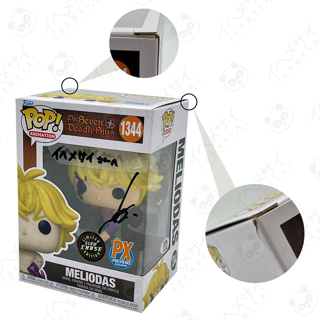 Signed Funko Pop Meliodas Seven Deadly Sins Chase