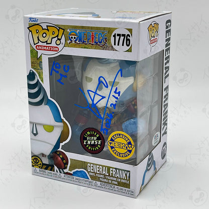 Signed Funko Pop General Franky One Piece Chase