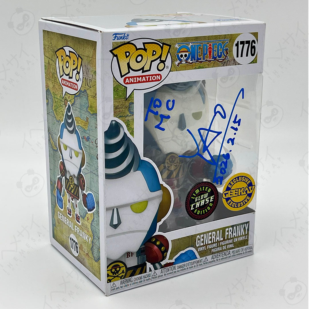 Signed Funko Pop General Franky One Piece Chase