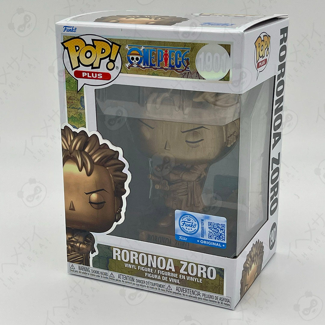 Funko Pop Roronoa Zoro #1901 One Piece Bronze Plus Edition Exclusive UAE | ihemesai collections