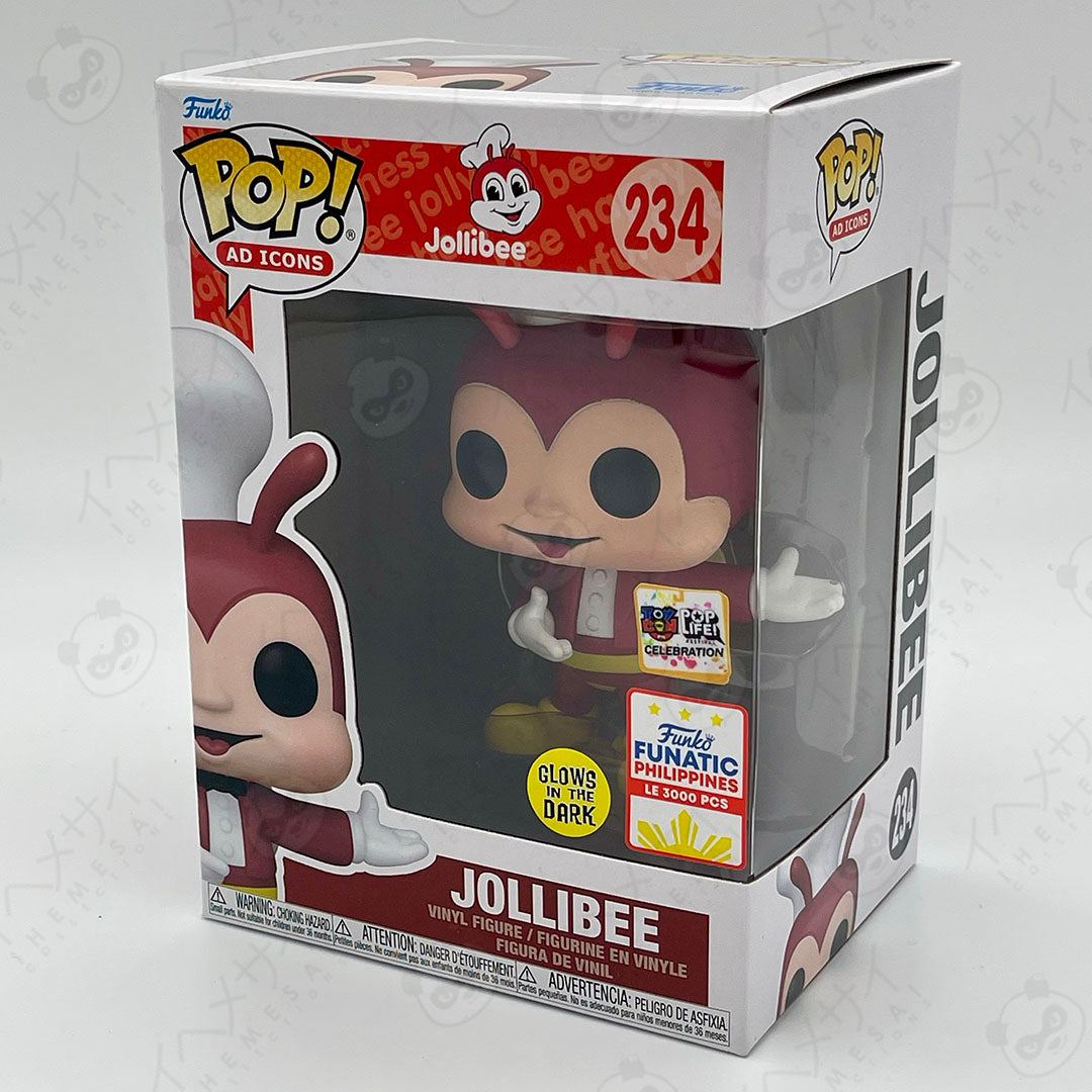 Funko Pop Jollibee #234 Ad Icons Glow in the Dark Funatic Philippines LE 3000 PCS