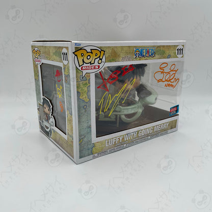 Funko Pop Luffy with Going Merry #111 One Piece Pop Rides Signed JSA Certified