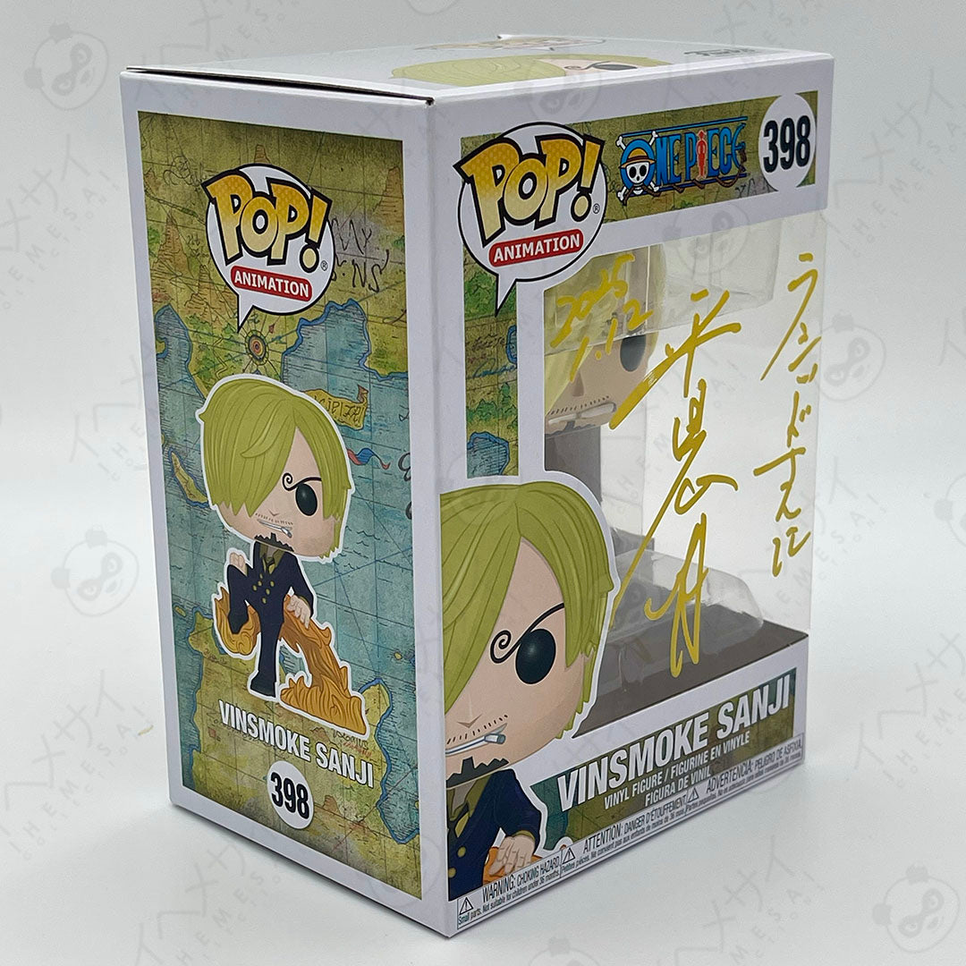 Funko Pop Sanji #398 One Piece Signed JVA Hiroaki Hirata HIT Certified
