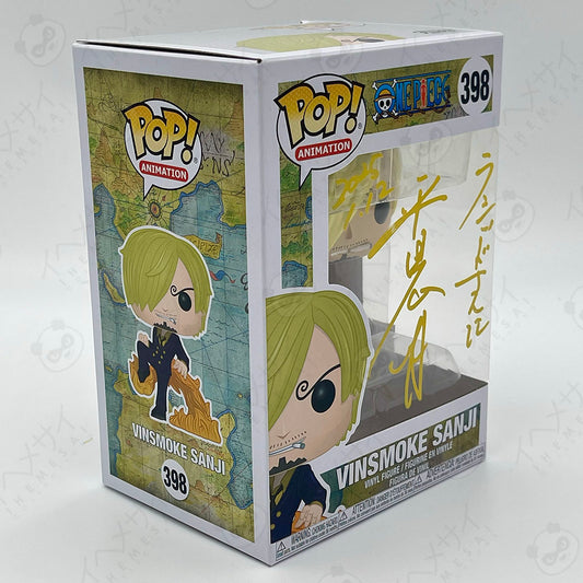 Funko Pop Sanji #398 One Piece Signed JVA Hiroaki Hirata HIT Certified