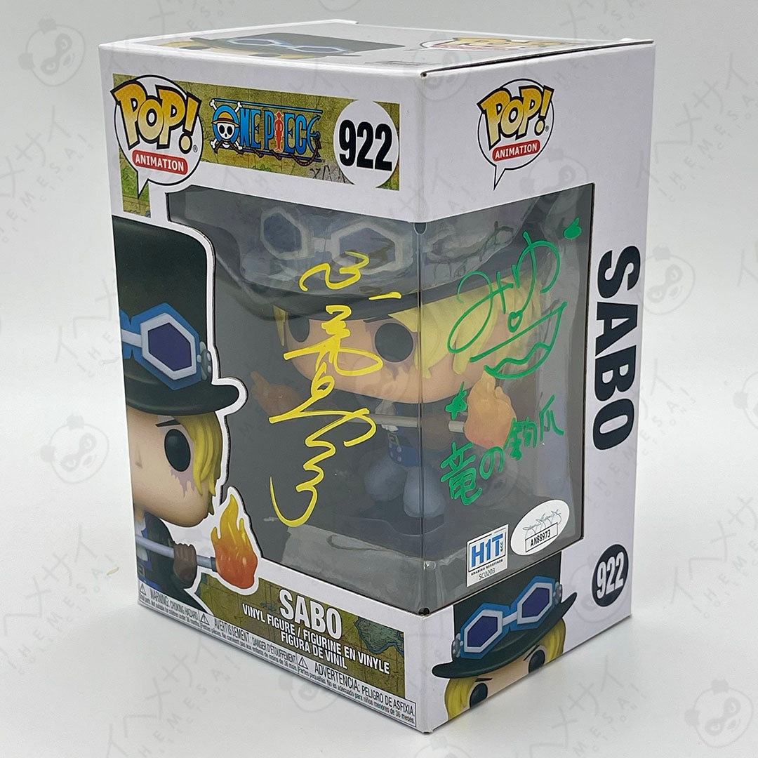 Funko Pop Sabo #922 One Piece Double Signed JVA JSA HIT Certified