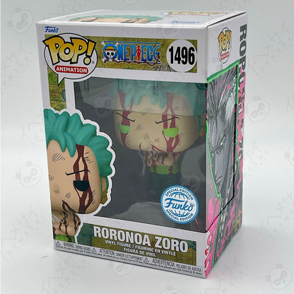 Funko Pop Roronoa Zoro #1496 One Piece Special Edition Custom Artwork Box