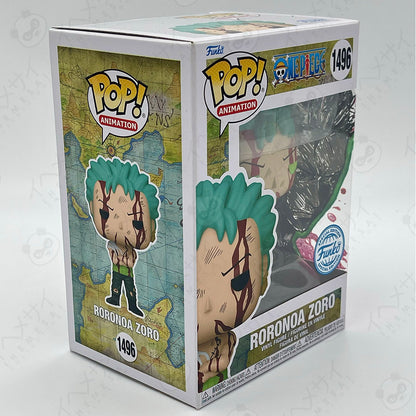 Funko Pop Roronoa Zoro #1496 One Piece Special Edition Custom Artwork Box