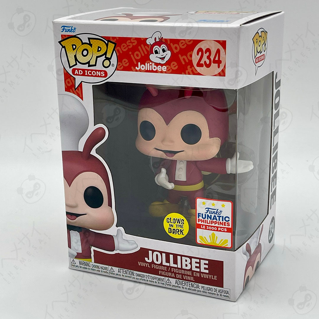 Funko Pop Jollibee #234 Ad Icons Glow in the Dark Funatic Philippines LE 3000 PCS