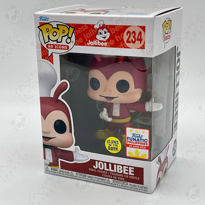 Funko Pop Jollibee #234 Ad Icons Glow in the Dark Funatic Philippines LE 3000 PCS