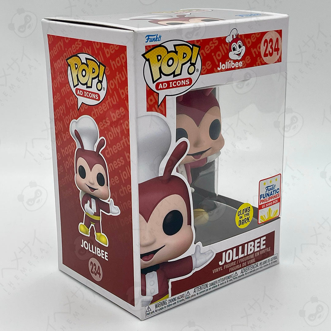 Funko Pop Jollibee #234 Ad Icons Glow in the Dark Funatic Philippines LE 3000 PCS