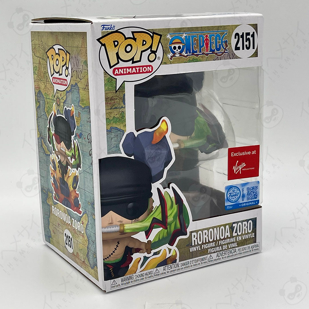 Funko Pop Roronoa Zoro #2151 One Piece Virgin Megastore Exclusive Vinyl Figure